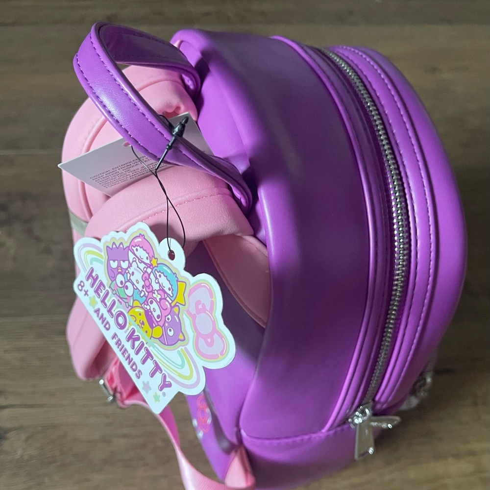 LOUNGEFLY (Sanrio)-NWT Mini Faux Leather Character Backpack - Picture 2 of 14